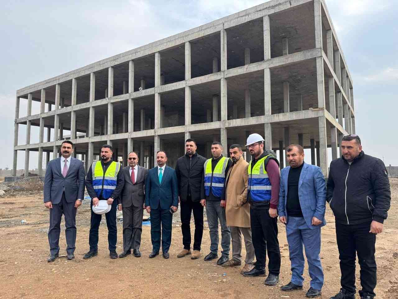 النائب الفني الدكتور إبراهيم تميم يزور مشروع مبنى مستشفى ناحية الرياض .