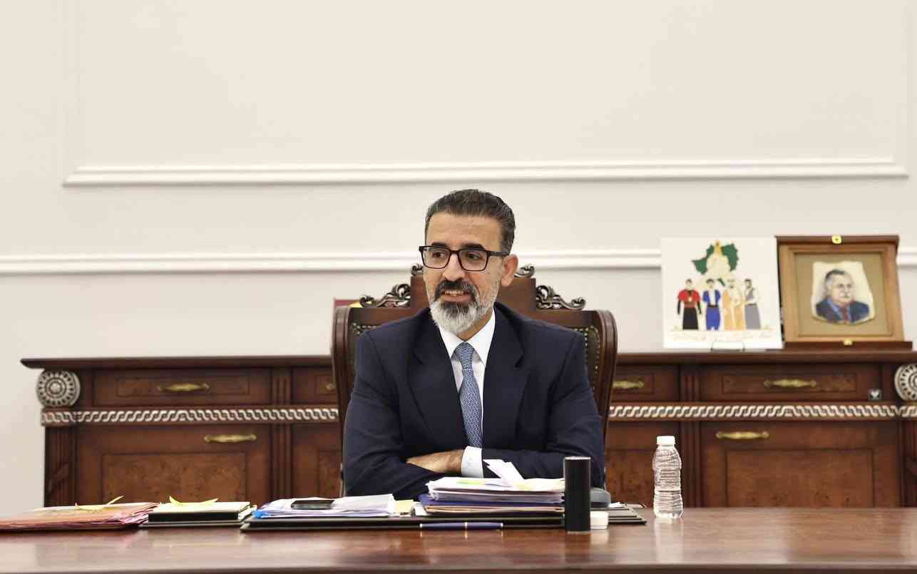 التقى السيد محافظ كركوك ريبوار طه   عدد من سائقي مركبات الاجرة ( الكوستر ) .