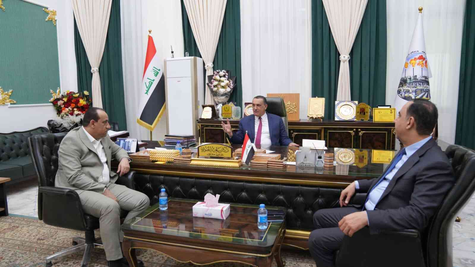 محافظ كركوك   يبحث التعاون مع مدير عام ادارة الموارد البشرية في وزارة الداخلية .