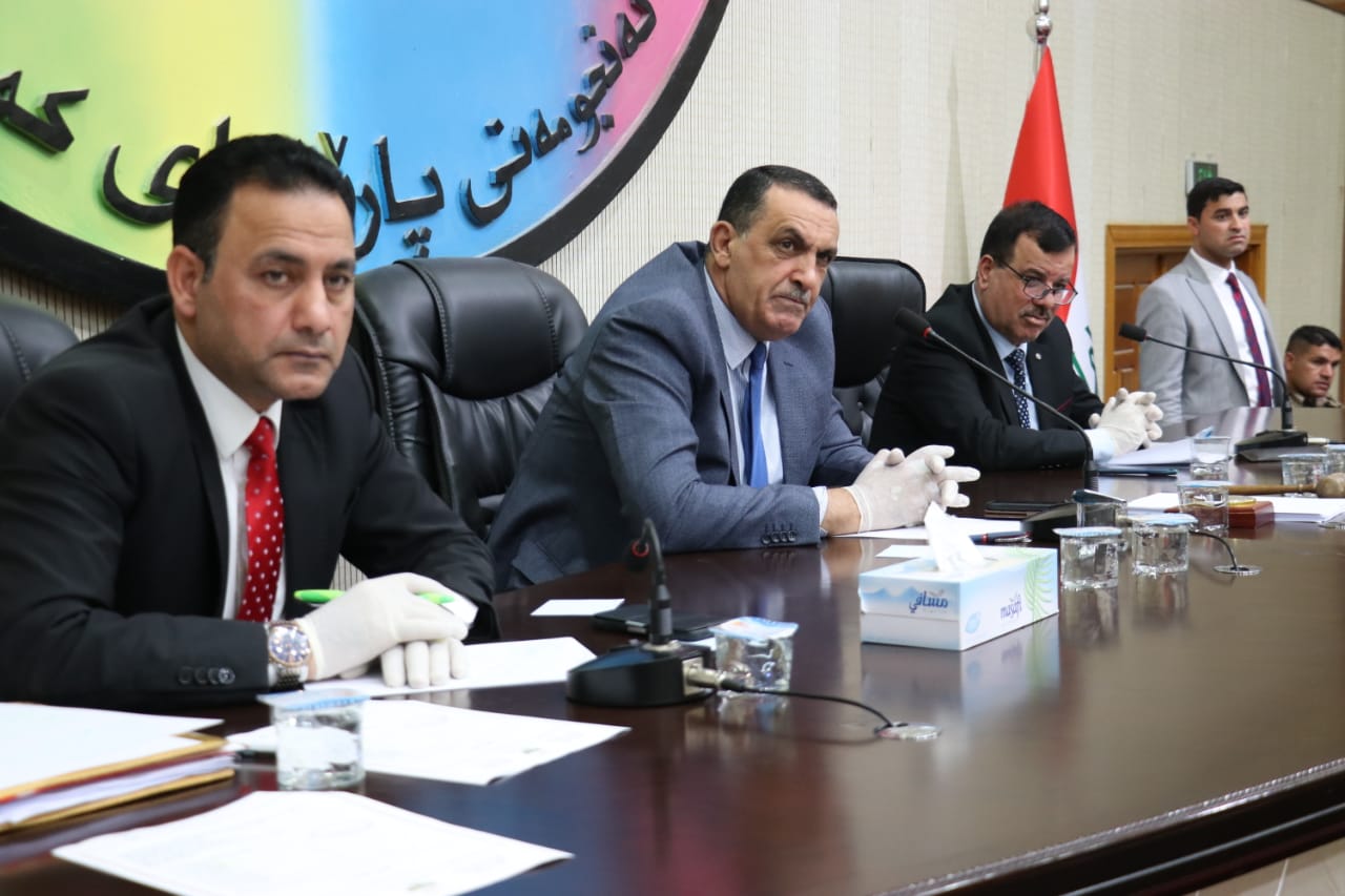 برئاسة السيد محافظ كركوك  خلية الأزمة تصدر عددا من التوصيات والقرارات لسلامة مواطني كركوك وحمايتهم من كورونا 