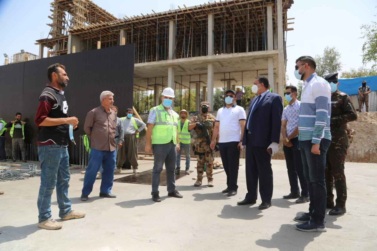    السيد محافظ كركوك  يتابع سير اعمال تنفيذ مشروع مركز جراحة القلب في كركوك 
