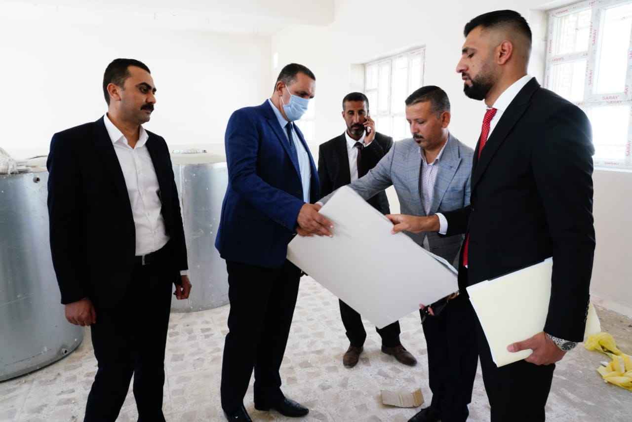 السيد محافظ كركوك  يطلع على عدد من المشاريع الصحية والتربوية والخدمية في قضاء الدبس .