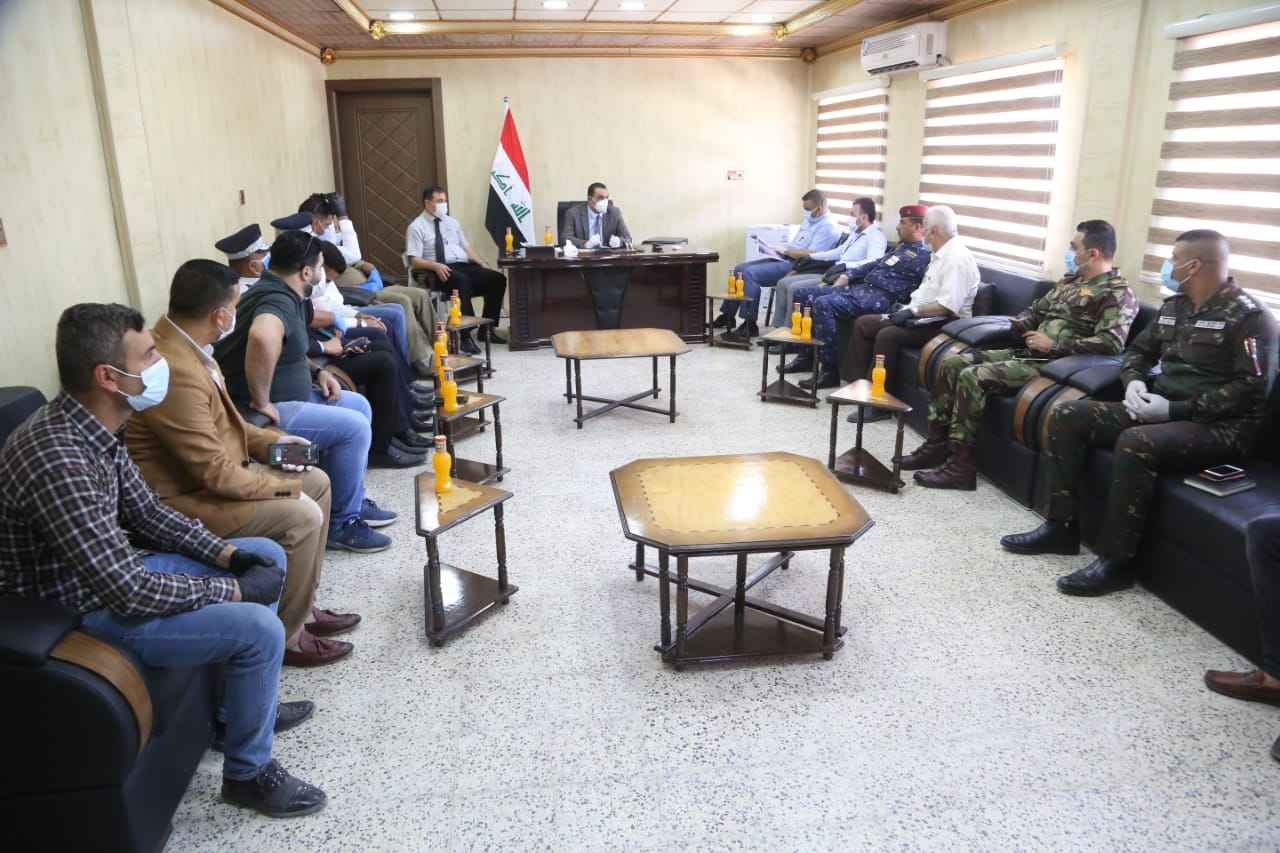    السيد محافظ كركوك  يوجه بتقديم افضل الخدمات لمواطني قضاء الدبس