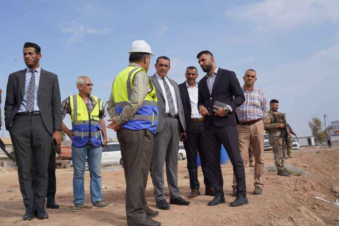 السيد محافظ كركوك  يتابع اعمال تنفيذ مركز الاورام والامراض السرطانية .