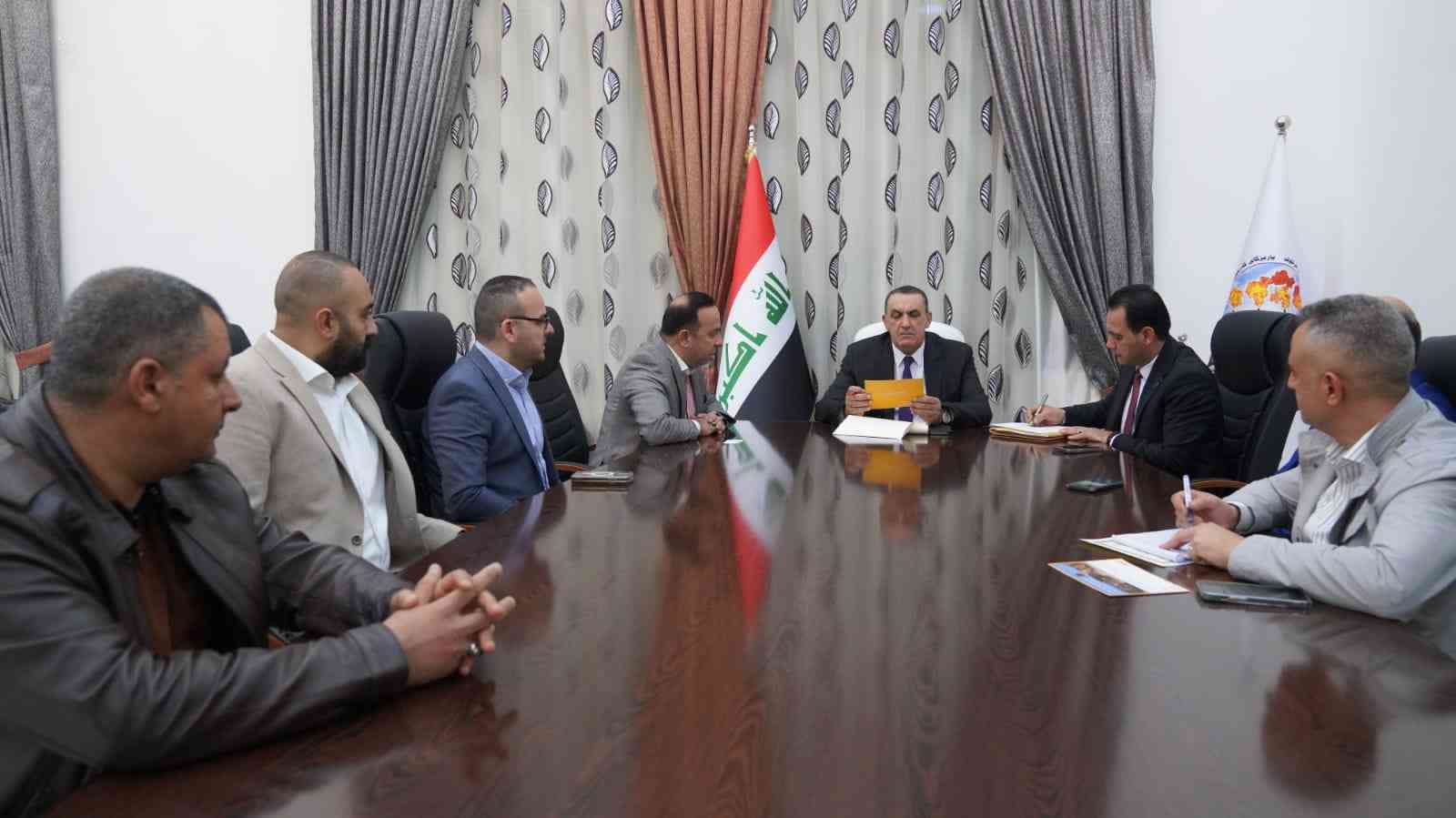 الجبوري ..  يستقبل وكلاء شركة كتر بلير في العراق .