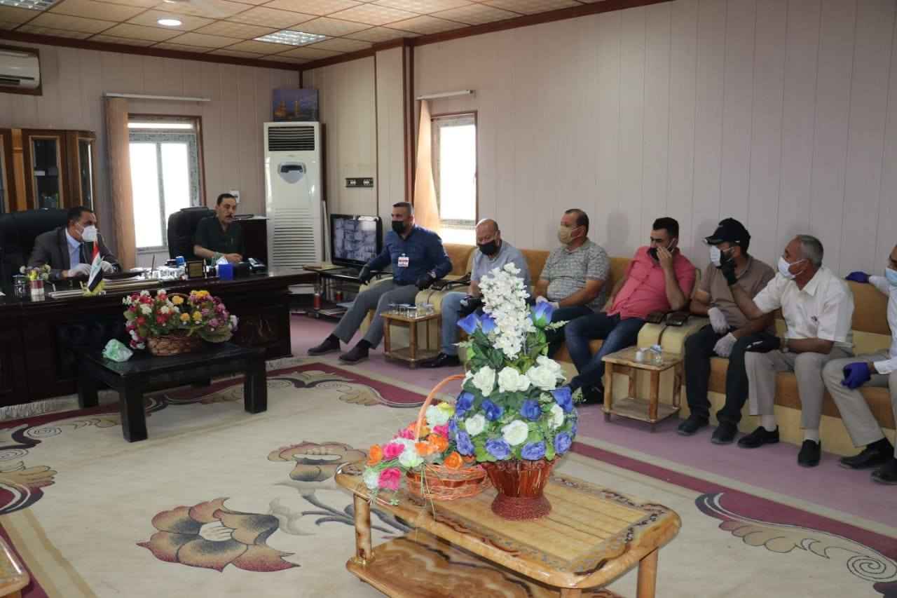 الجبوري  يزور  قضاء داقوق ،،ويؤكد اولويتنا  هي تأمين الخدمات ومجابهة فيروس كورونا ،وتعزيز الاستقرار .