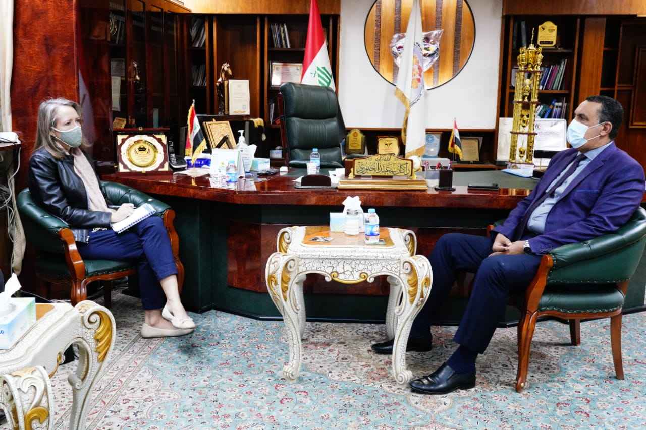    الجبوري  يطالب الأمم المتحدة بأعمار الدور المهدمة , واعادة النظر بالنسب المخصصة لكركوك .. ويؤكد دعمه لعمل المنظمات الدولية .