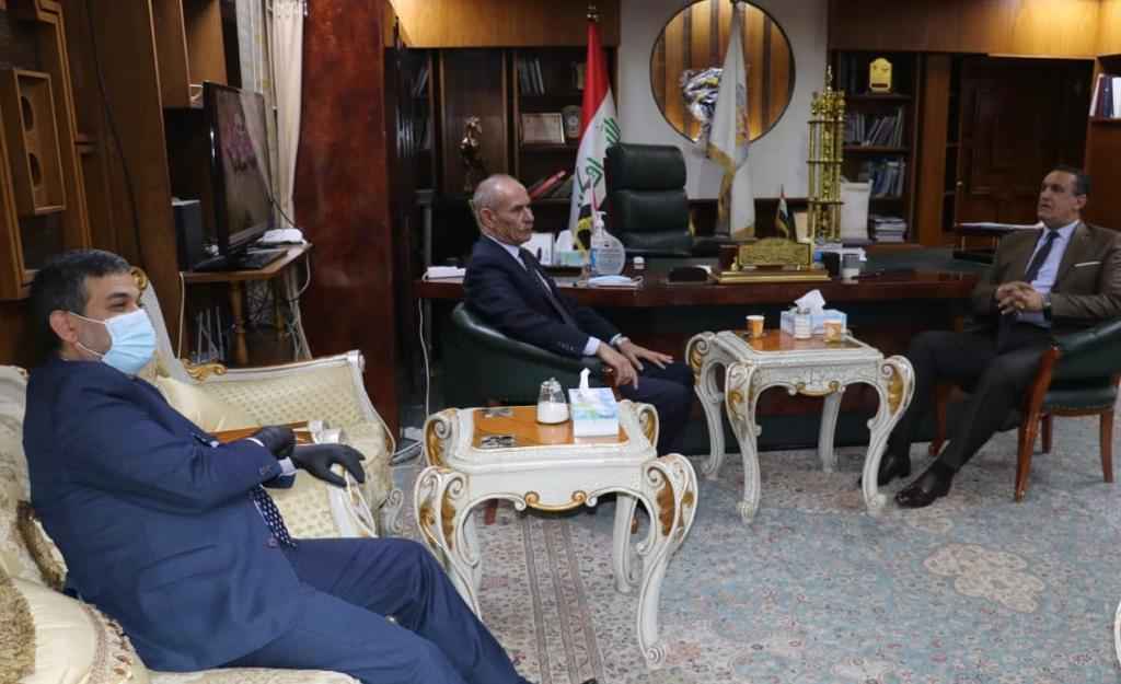 الجبوري ورئيس محكمة استئناف كركوك ورئيس الادعاء العام يبحثون جهود التعاون بما يخدم مواطني كركوك 
