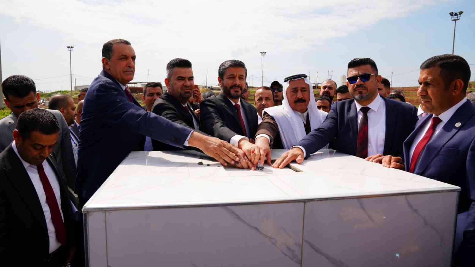 وضع حجر اساس لكلية التربية الاساسية وقاعات ،ضمن خطط محافظة كركوك لدعم رئاسة جامعة كركوك .