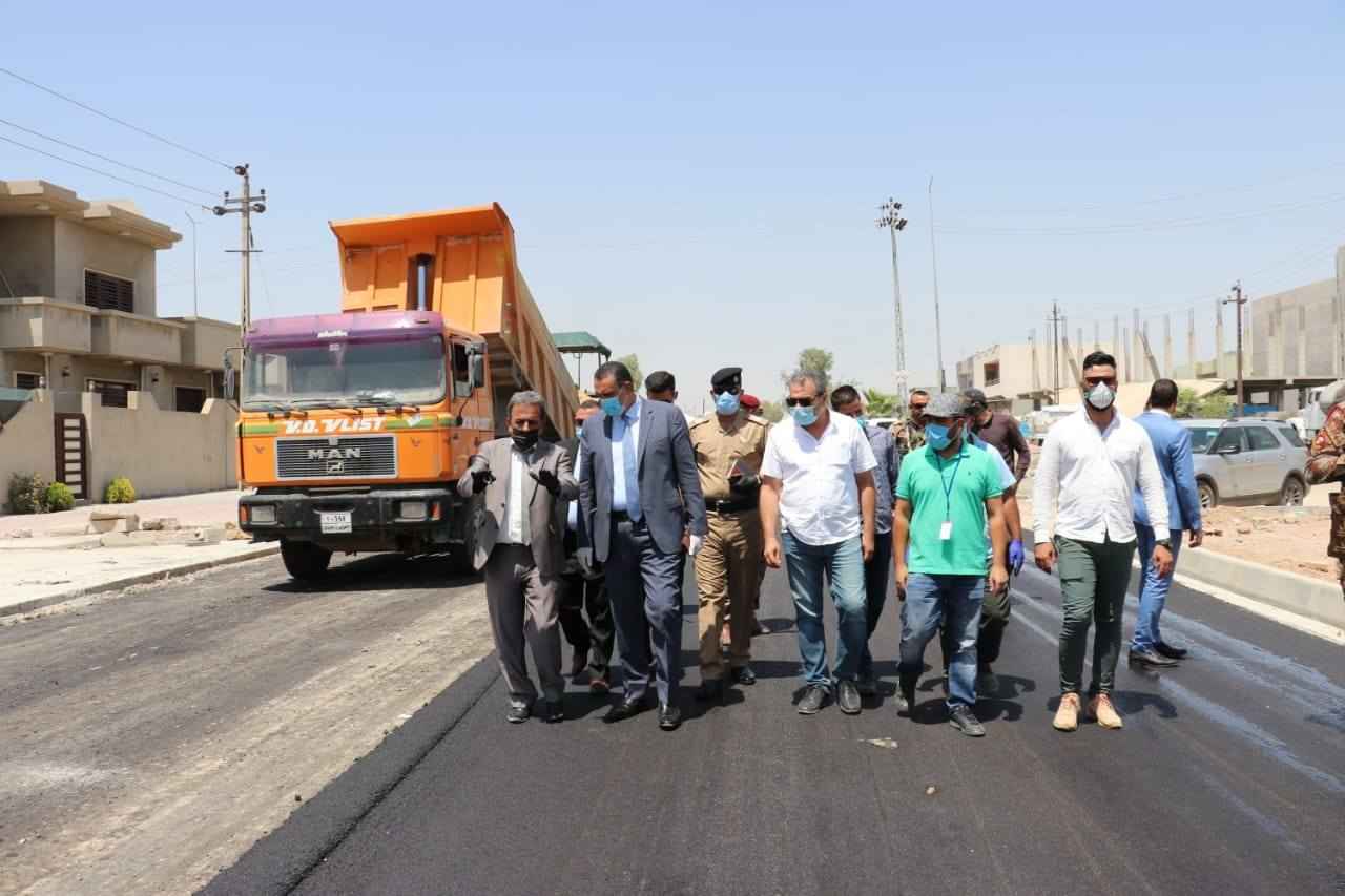 السيد محافظ كركوك  يتفقد مشروع تأهيل وتطوير حي الواسطي