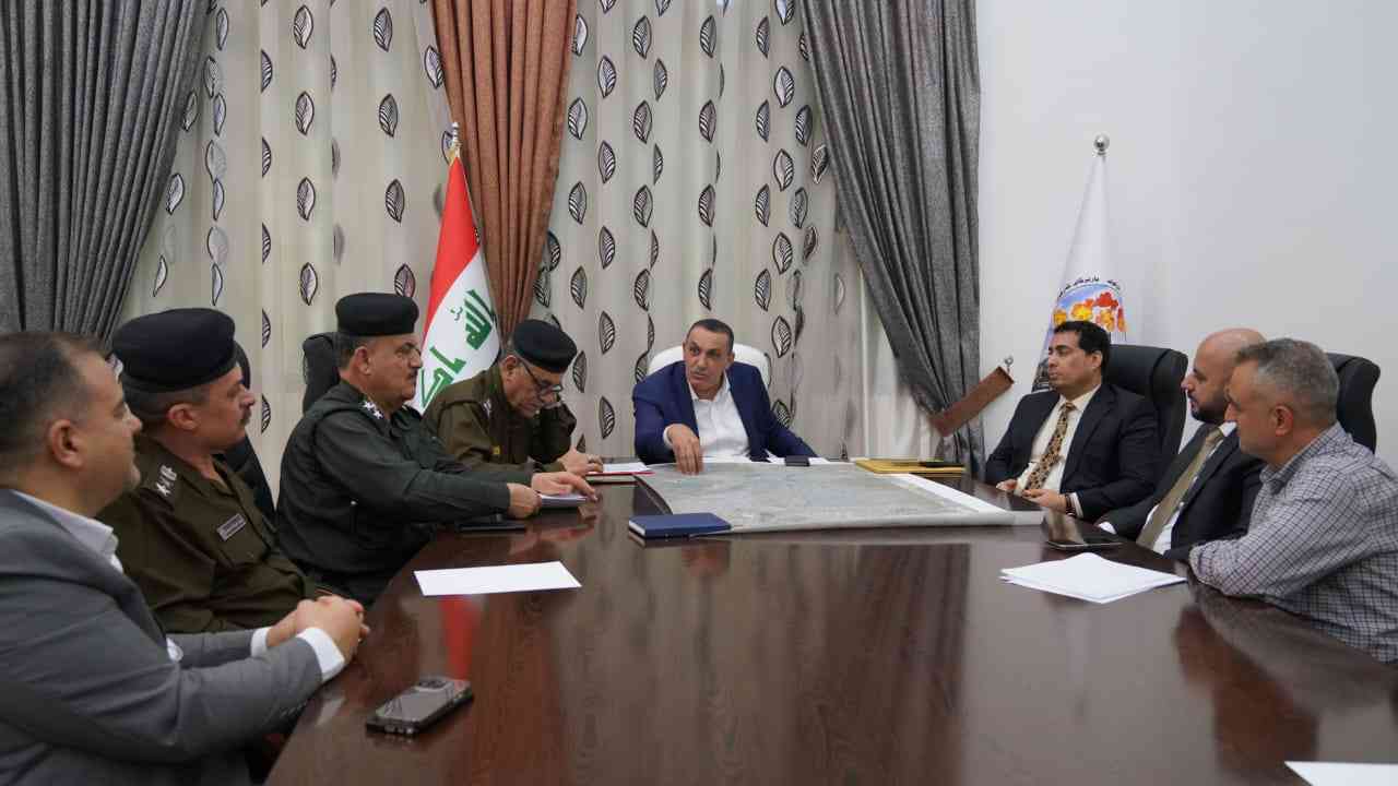 الجبوري ..يترأس اجتماع للجنة الفيضانات في محافظة كركوك .