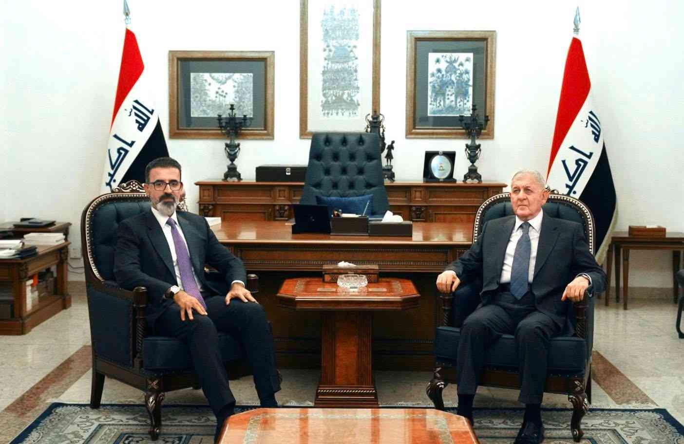 رئيس الجمهورية يستقبل محافظ كركوك.