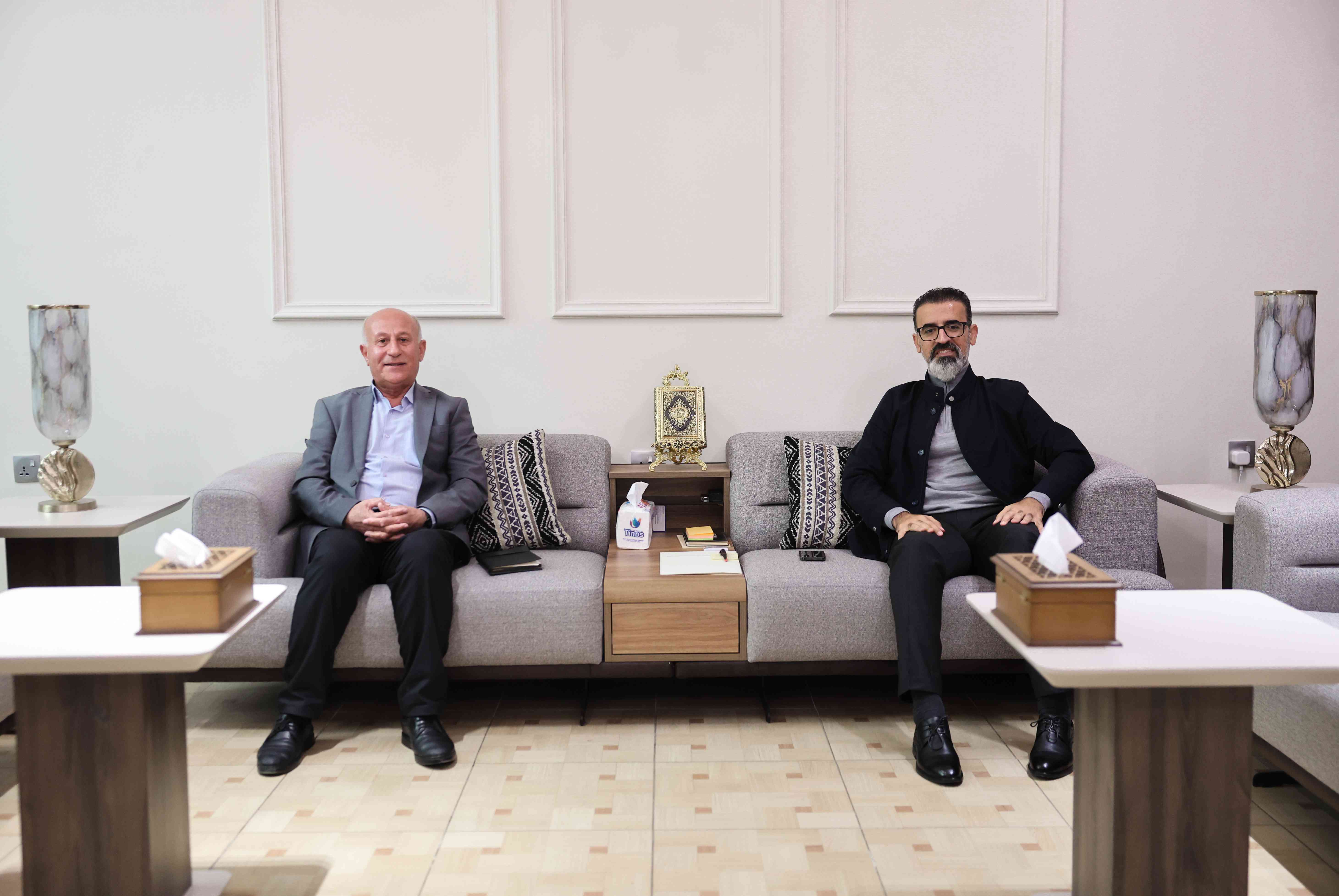 التقى السيد محافظ كركوك ريبوار طه   السيد الدكتور عمر مامو عضو مجلس ادارة غرفة تجارة كركوك.