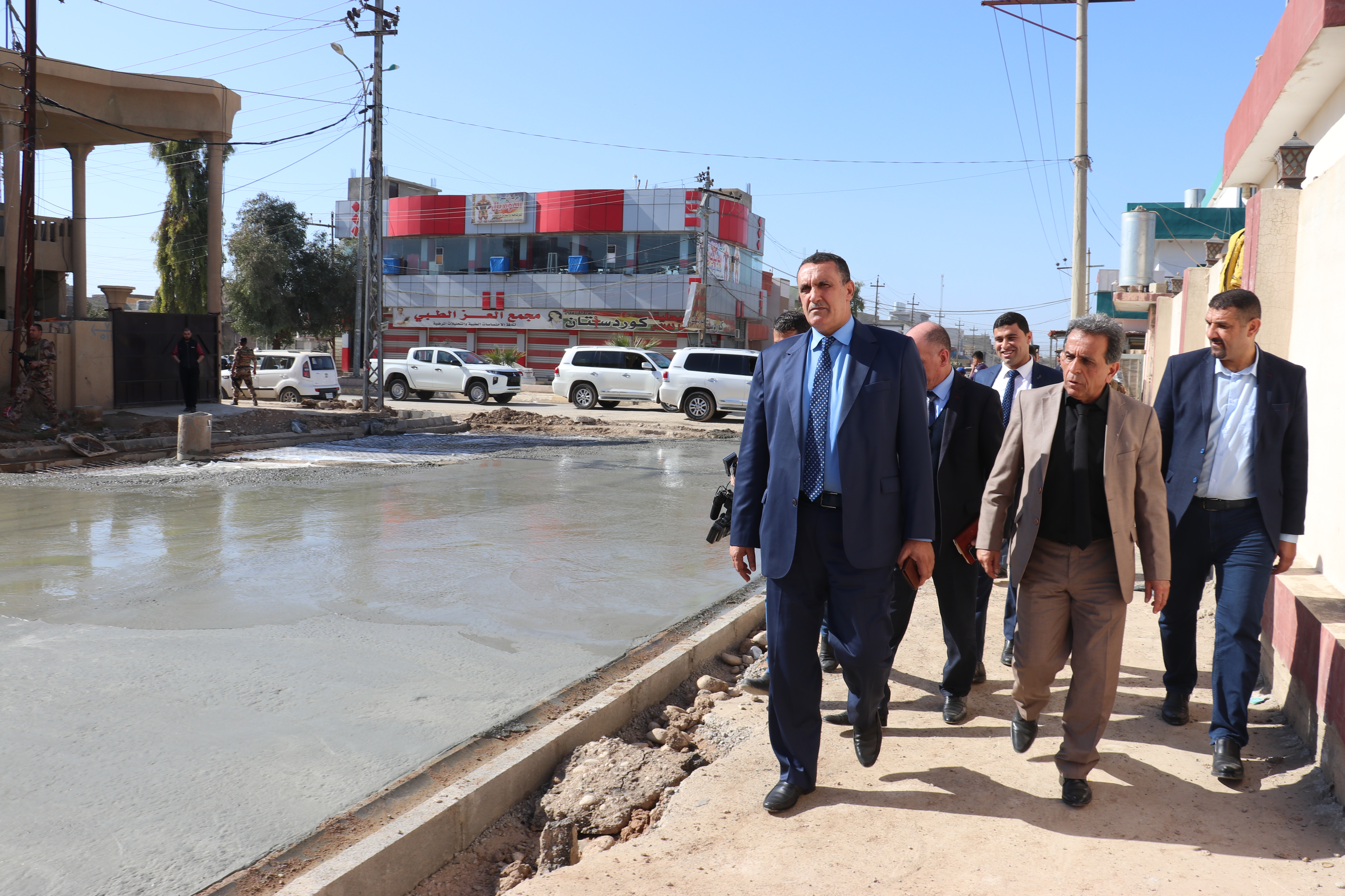      الجبوري  يتابع تقدم العمل ضمن القاطع البلدي الخامس 