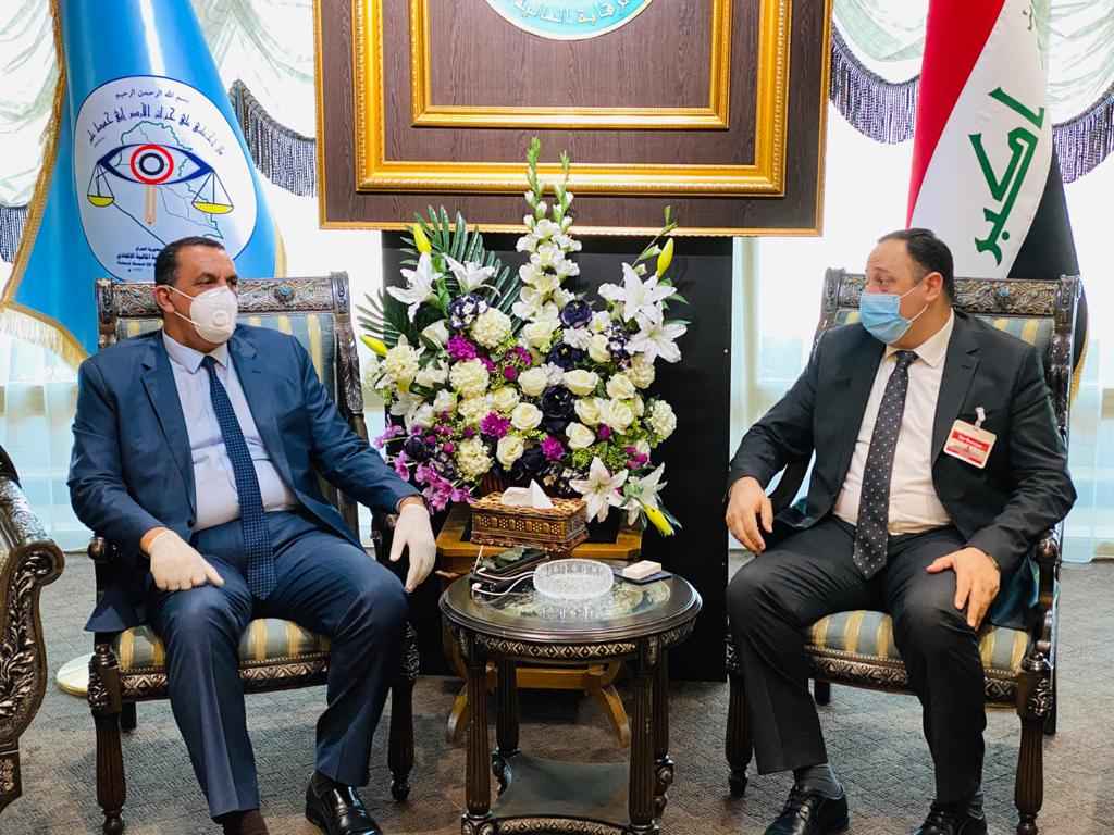 الجبوري  يبحث مع رئيس ديوان الرقابة المالية ،تذليل العقبات وتنسيق الجهود لتنفيذ المشاريع في كركوك