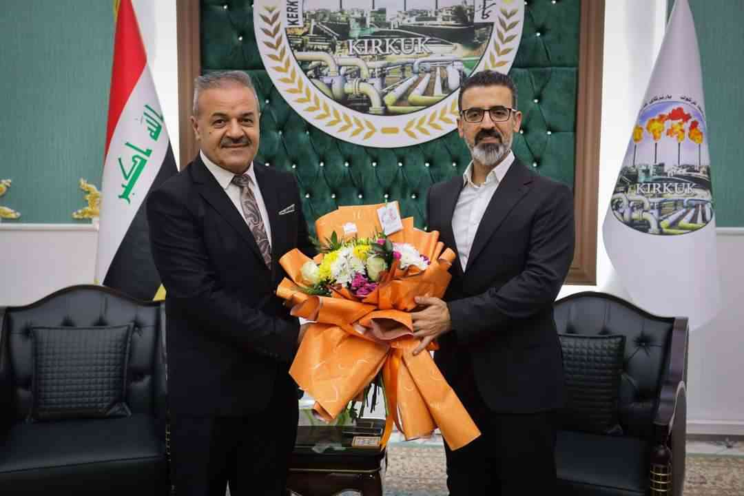 السيد محافظ كركوك ريبوار طه   يستقبل السيد يعقوب نجم الدين رئيس مجلس ادارة جامعتي الكتاب والقلم في محافظة كركوك ،و عميد كلية الكتاب الدكتور اياد البرزنجي ،وعميد كلية القلم الدكتور لطيف البرزنجي والدكتور عمر نجم الدين أنجه عميد كلية الاداب /جامعة كركوك 