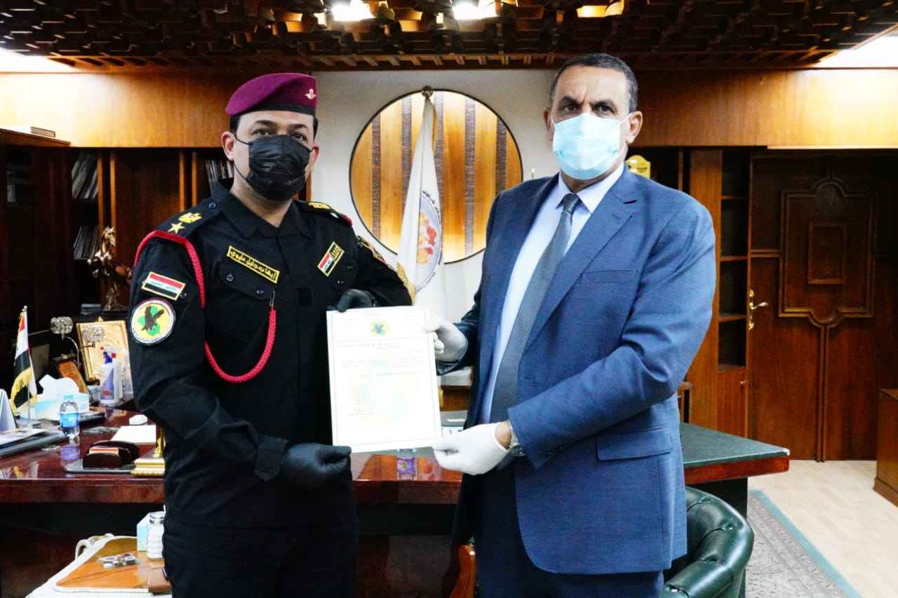  رئيس جهاز مكافحة الارهاب  يقدم الشكر للسيد محافظ كركوك لجهوده في دعم واسناد فوج كركوك 