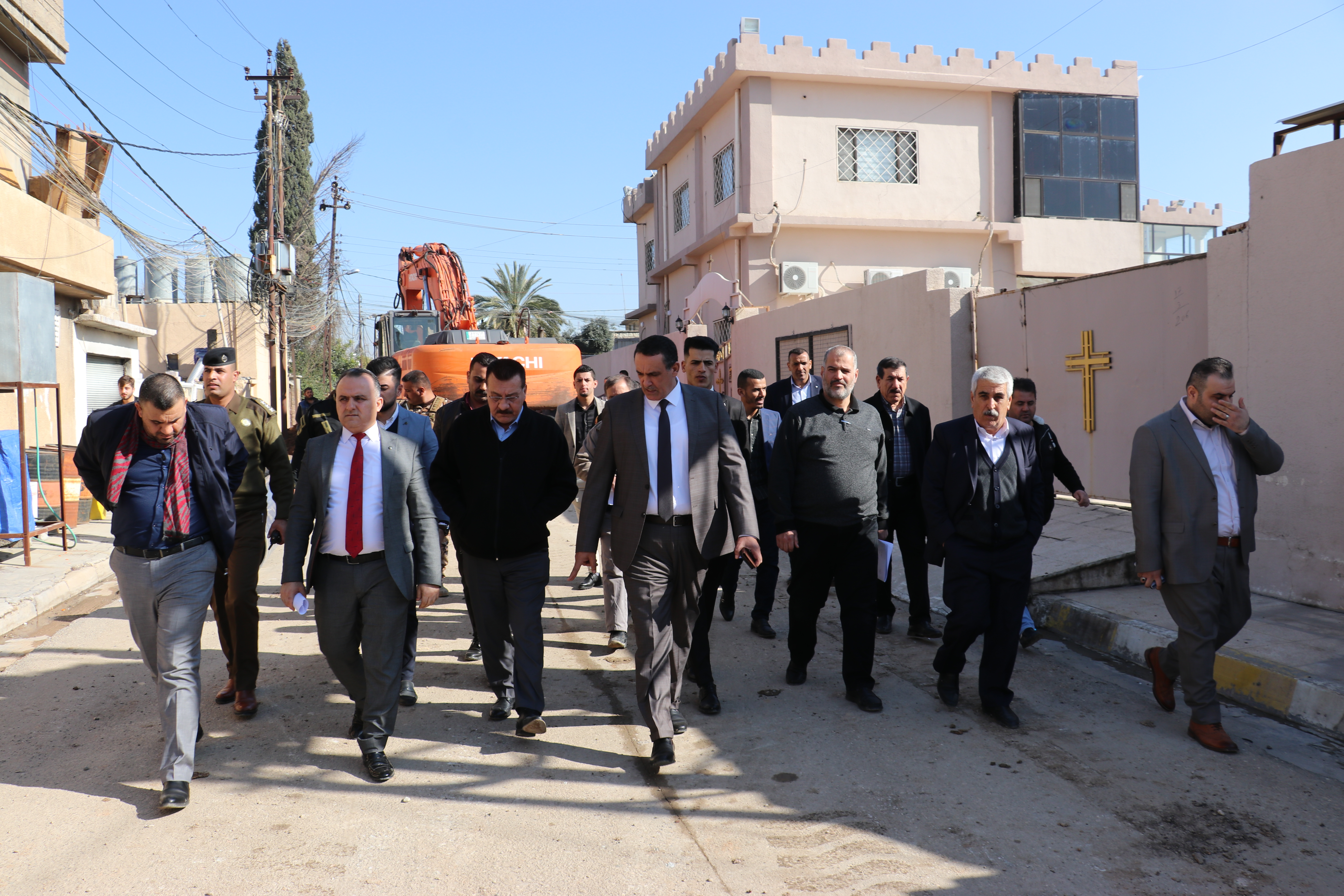 الجبوري  يتفقد اعمال تطوير حي عرفه بمدينة كركوك 