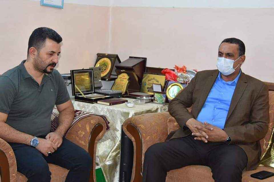 الجبوري  يقدم واجب العزاء لعائلة فقيد كركوك  الراحل القارىء ورجل الدين الصالح (الشيخ نجاة العسكري ).