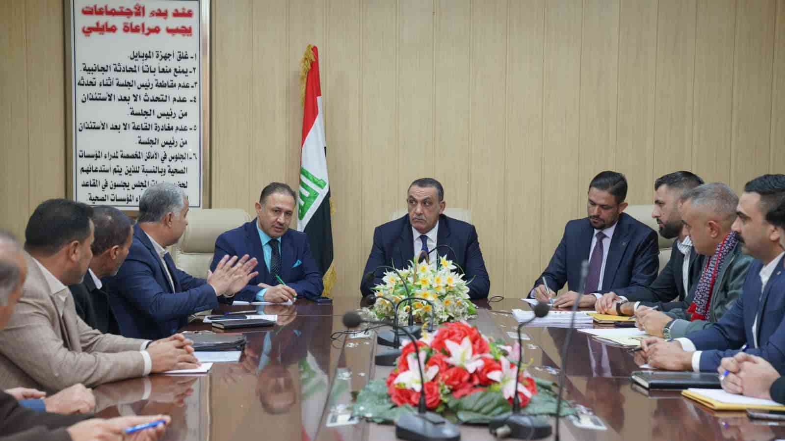 الجبوري يزور دائرة صحة كركوك مع بداية الدوام الرسمي .