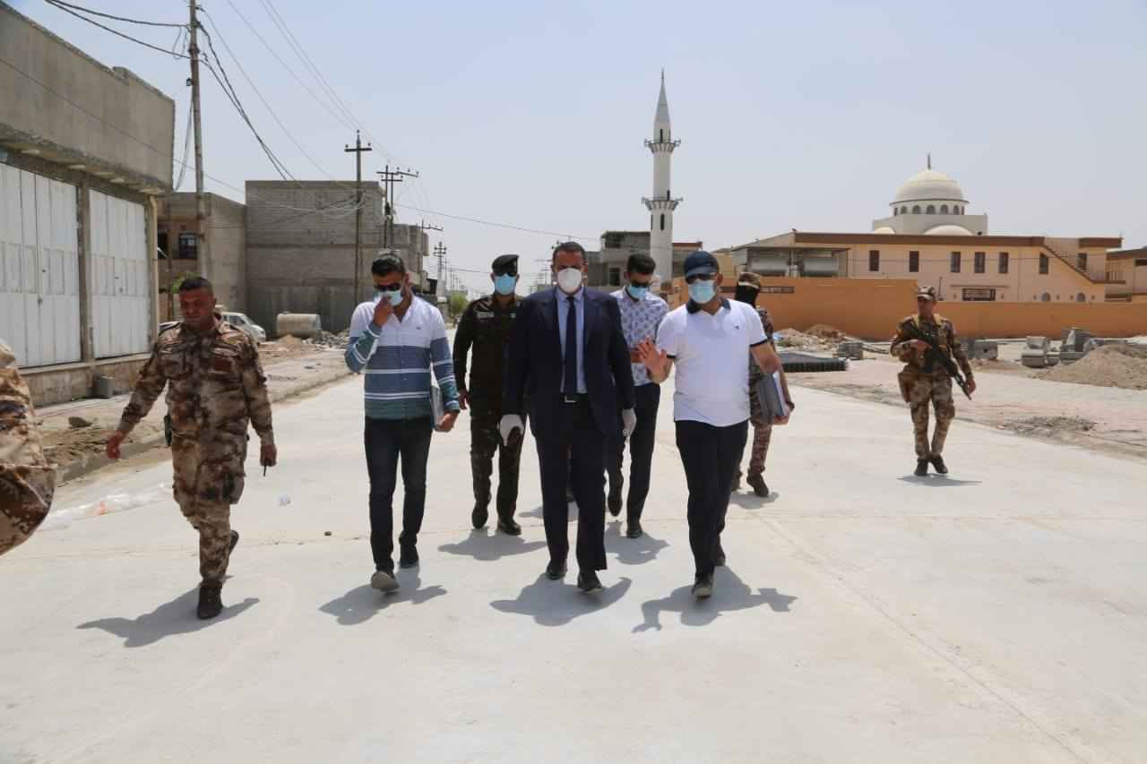   محافظ كركوك  يتابع ميدانيا اعمال التأهيل والتطوير في حي عدن ضمن القاطع البلدي السادس 