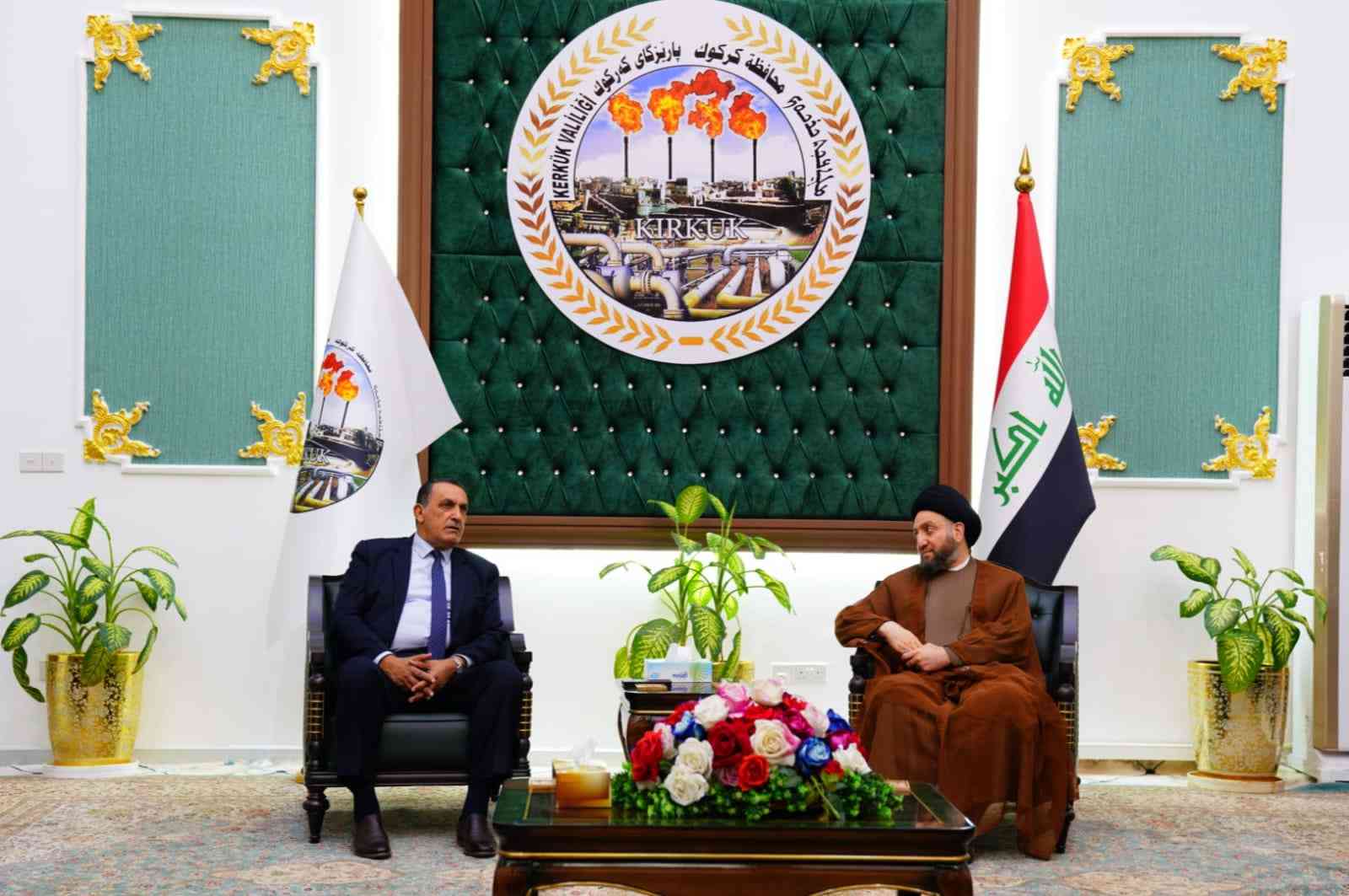 سماحة السيد عمار الحكيم .. يزور مبنى محافظة كركوك 