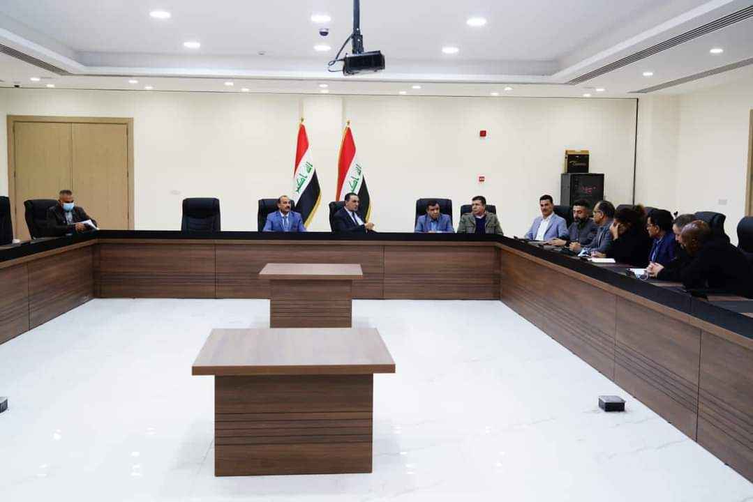 الجبوري  يبحث مع وفدا من بعثة اليونامي تنسيق ودعم عملهم في كركوك .