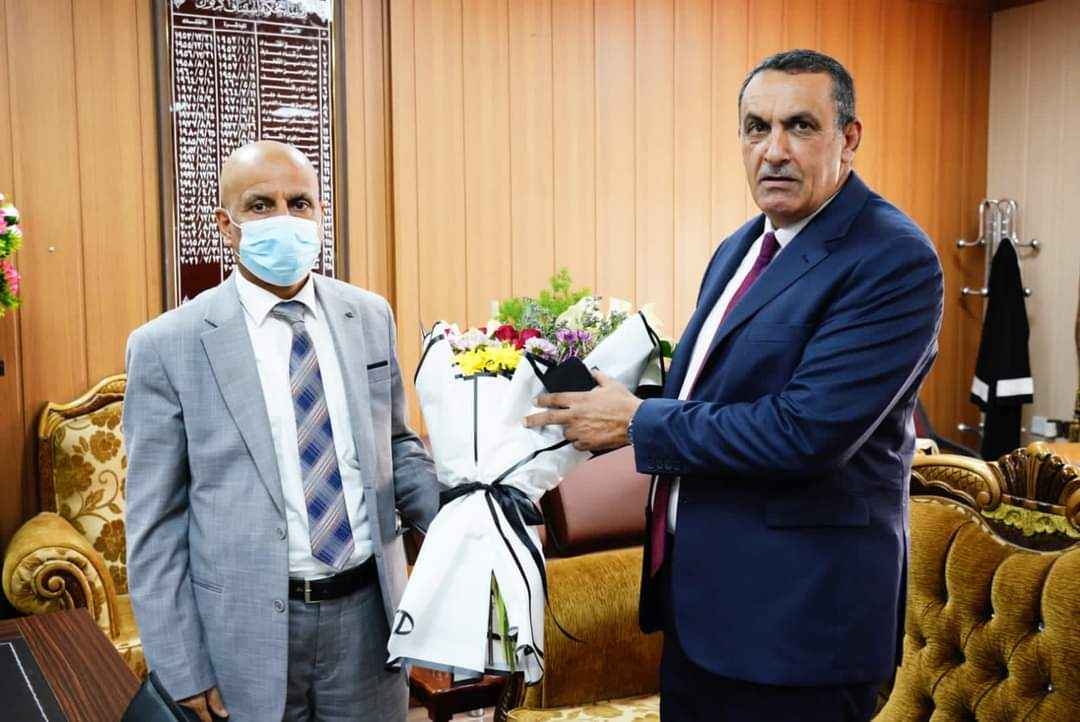 الجبوري  يزور رئاسة محكمة أستئناف كركوك ويلتقي القاضي قاسم محمد العزاوي رئيس المحكمة .