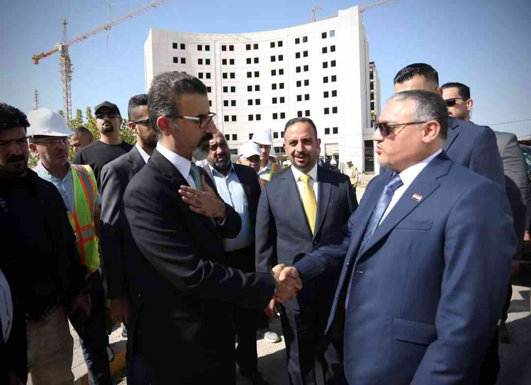 ريبوار طه ..  يتفقد مشروع مستشفى 492 سرير ضمن مشاريع وزارة الصحة ..