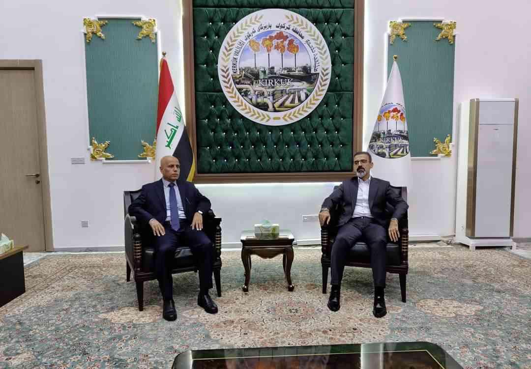 محافظ كركوك ،يبحث مع رئيس محكمة الاستئناف التعاون بين الادارة والقضاء