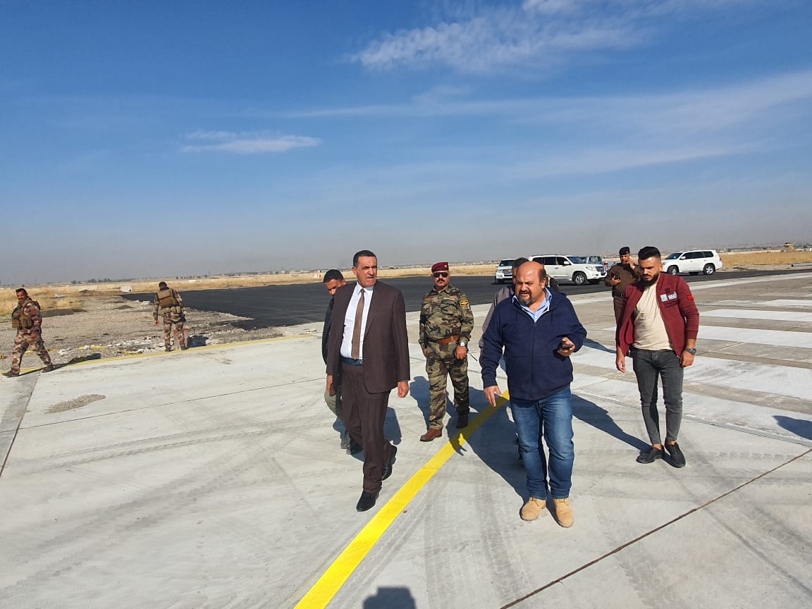 الجبوري اكمال اغلب متطلبات مطار كركوك وغدا لدينا اجتماع مهم لحل المتعلقات الأدارية والقانونية  