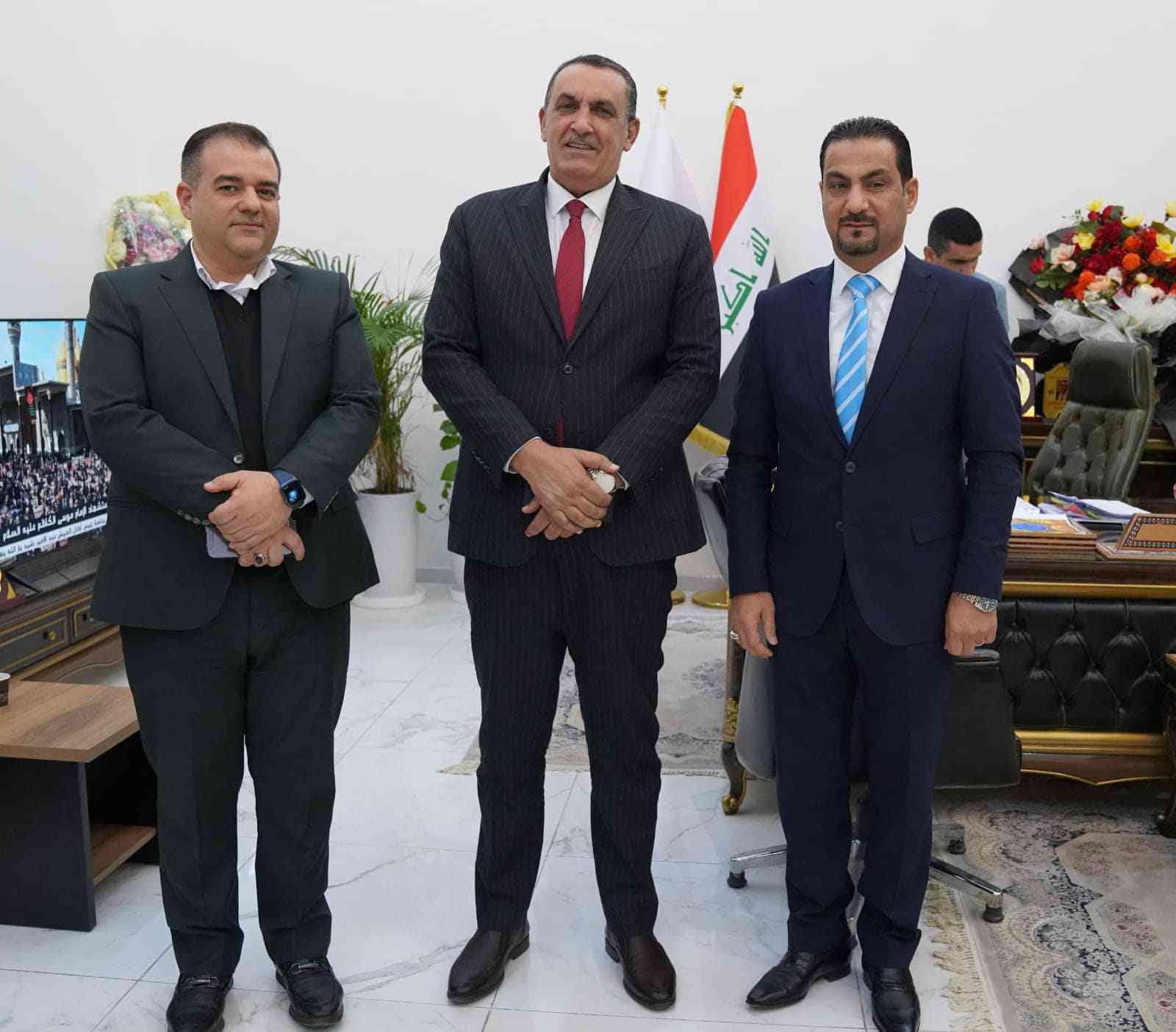 الجبوري .. يلتقي مدير عام الهيئة العامة لمشاريع الري والأستصلاح في وزارة الموارد المائية..