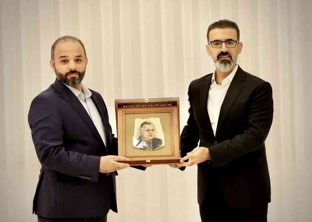 محافظ كركوك ريبوار طه مصطفى   يلتقي مدير مكتب نائب رئيس حكومة إقليم كوردستان في كركوك