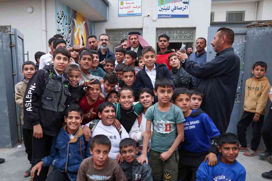 محافظ كركوك ريبوار طه مصطفى  يزور مع الشيخ وصفي العاصي منطقة العروبة 