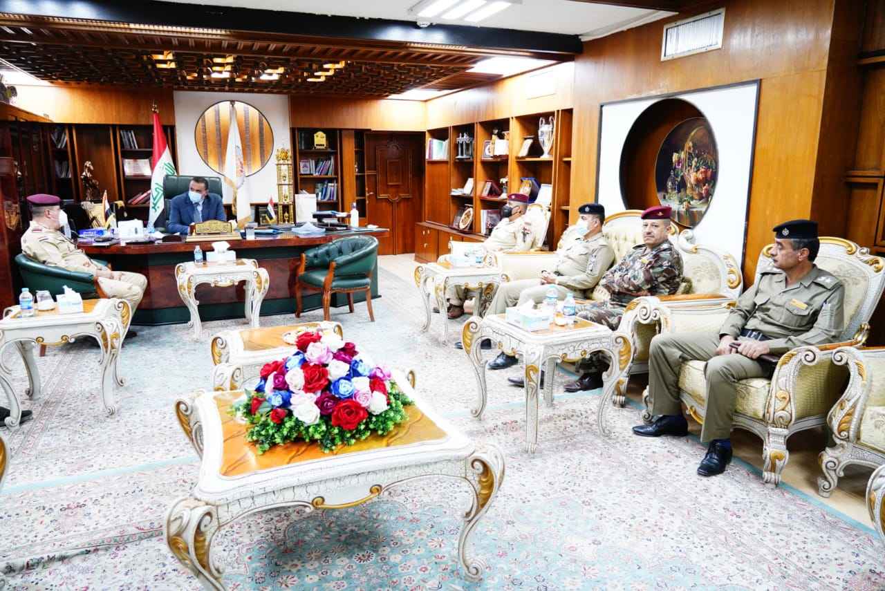 السيد رئيس اللجنة الامنية العليا  يبحث واقع عمل السيطرات ضمن الحدود الادارية لكركوك 