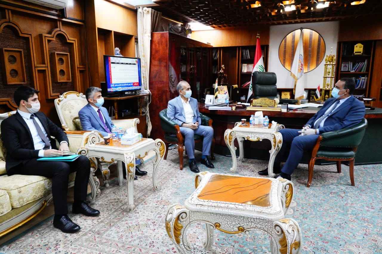         الجبوري  يلتقي وفدا من مؤسسة المعارف التركية 