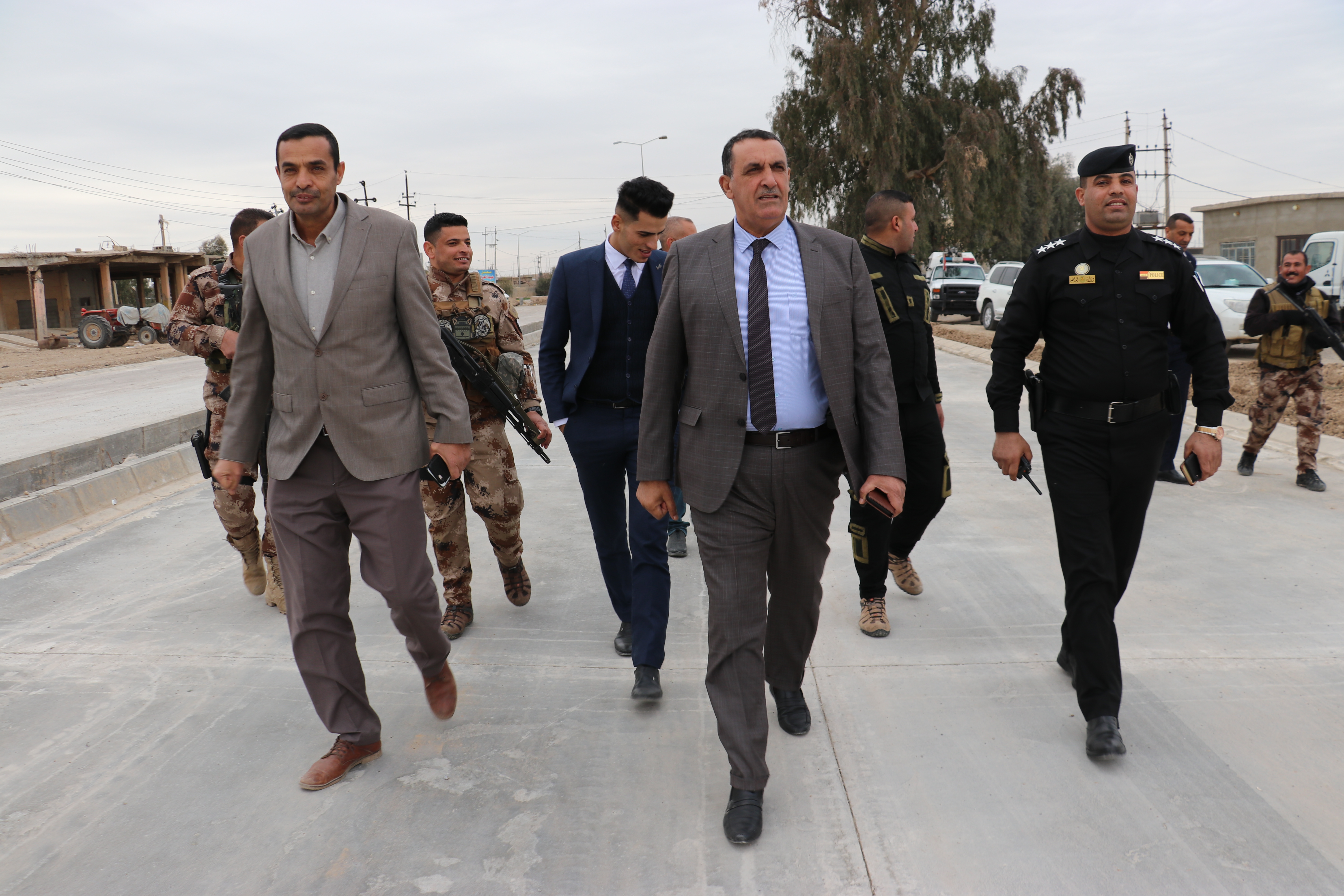 السيد محافظ كركوك  يتفقد سير تنفيذ المشاريع الخدمية في قضاء الحويجة 