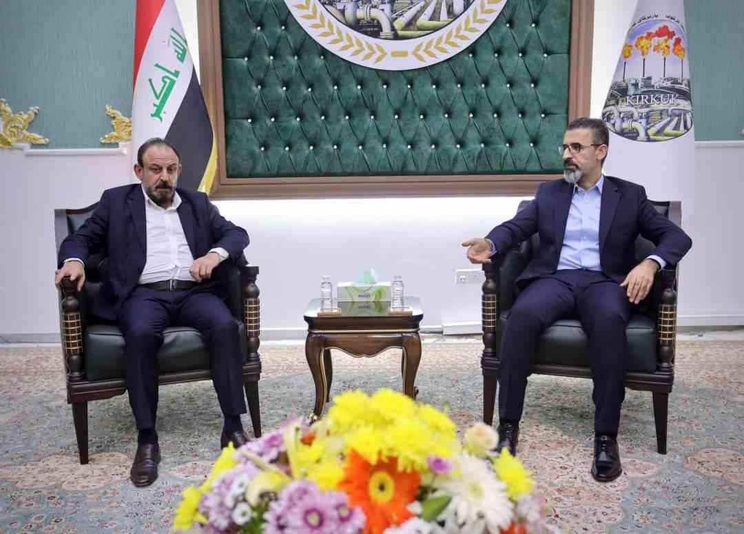 محافظ كركوك ريبوار طه مصطفى   يلتقي وفد حزب الدعوة تنظيم العراق