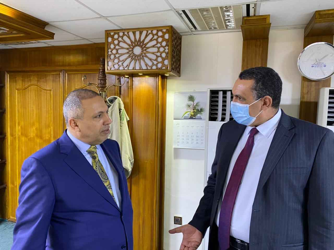 الجبوري  يبحث مع وكيل وزارة الاعمار والاسكان والبلديات والاشغال جهود دعم دوائر الوزارة في كركوك .