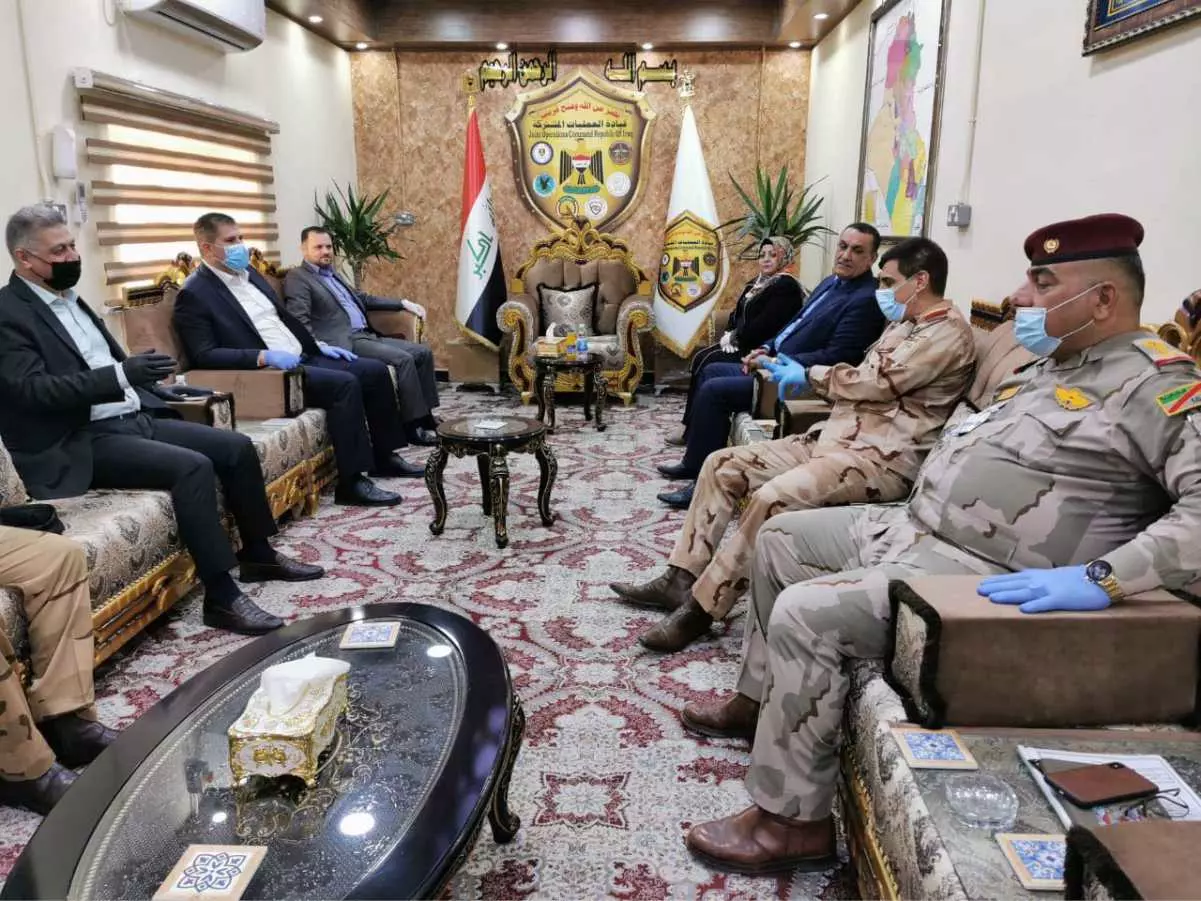 الجبوري  ويارالله  وقيادات امنية  يبحثون اوضاع كركوك وخطط مواجهة فلول داعش  ..