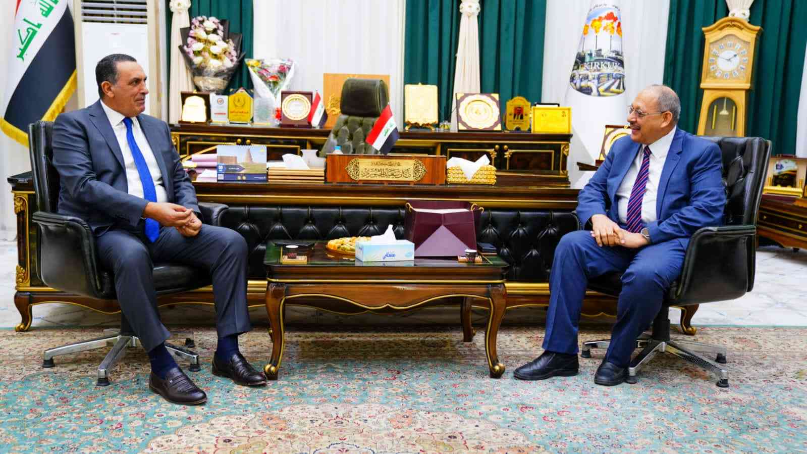 محافظ كركوك ..  يلتقي مستشار شركة سامسونج .