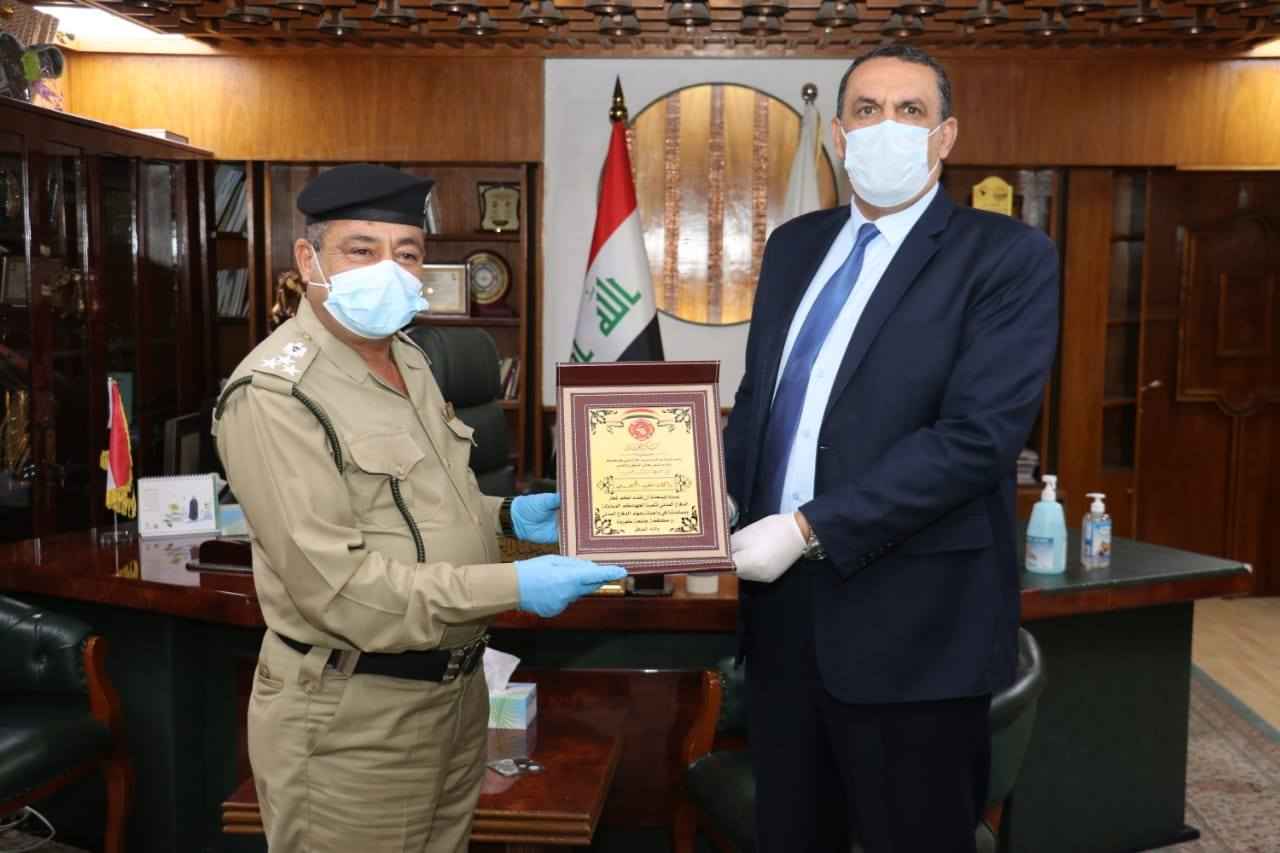 الدفاع المدني يثمن دور محافظ كركوك 