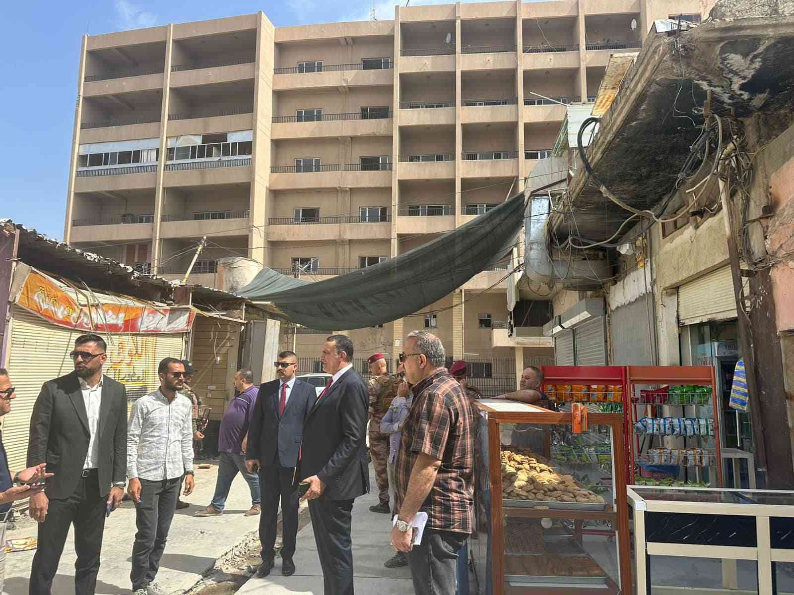 محافظ كركوك  يتابع اعمال التأهيل والتطوير في شارع المجيدية والاوقاف بمدينة كركوك .