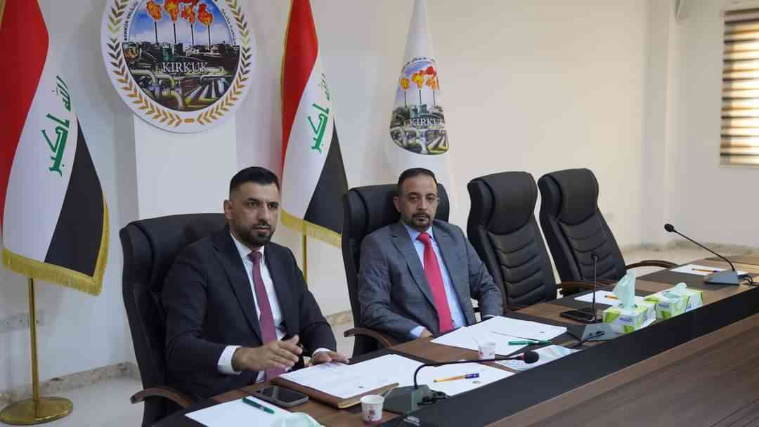 نائب المحافظ الفني يبحث اهم التعارضات في مشروع ري الحويجة