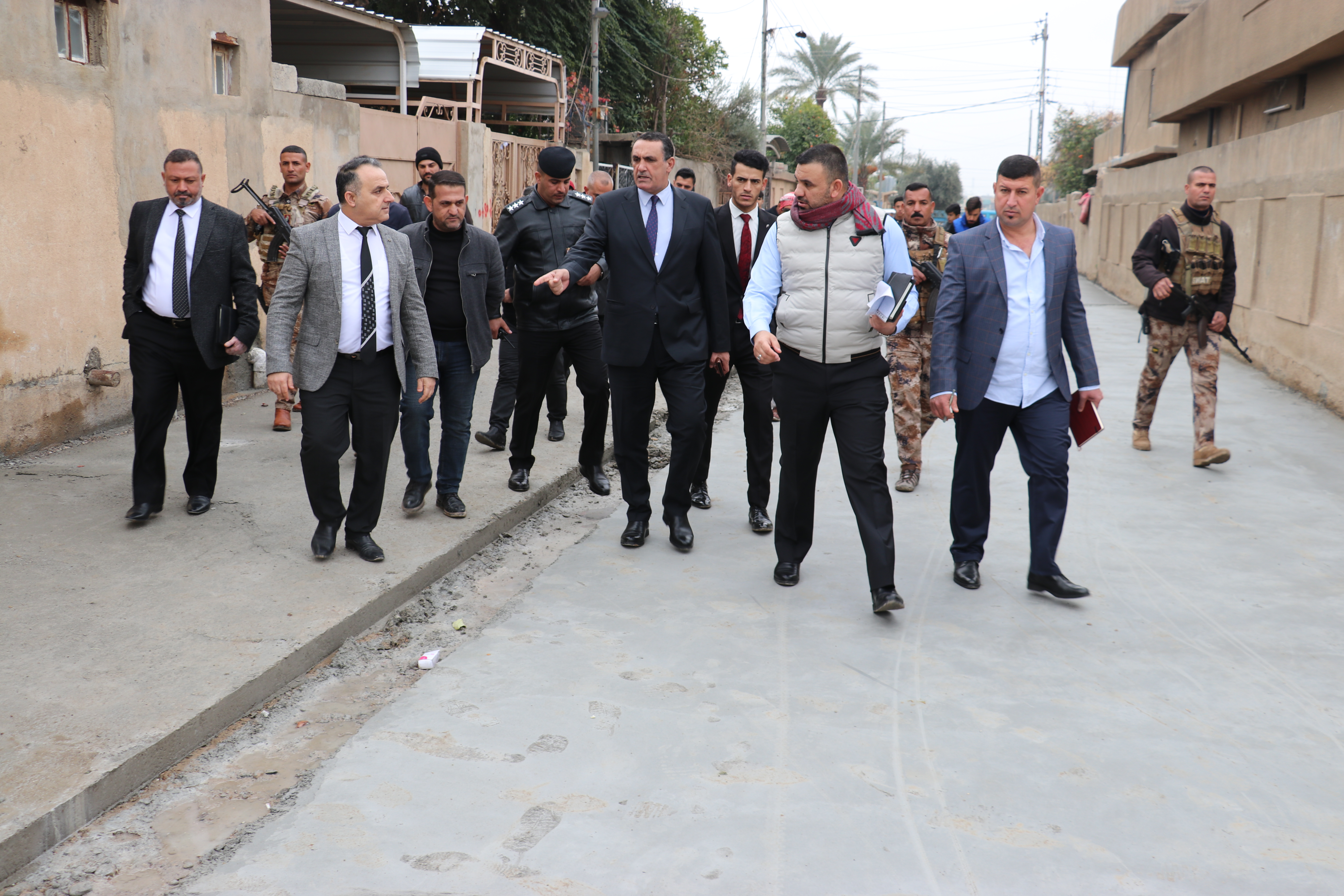 الجبوري  يتفقد عددا من المشاريع الخدمية في كركوك 