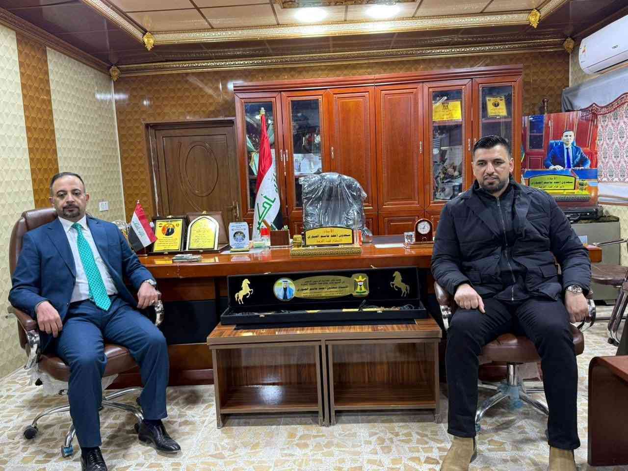 النائب الفني يعقد اجتماعاً مع قائمقام قضاء الحويجة والدوائر الخدمية .