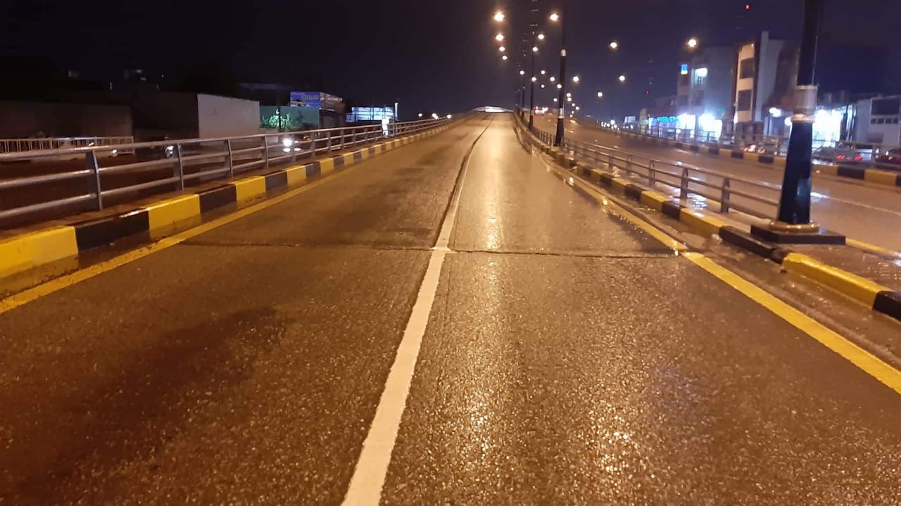 انجاز صيانة جسر عرفة في مدينة كركوك 
