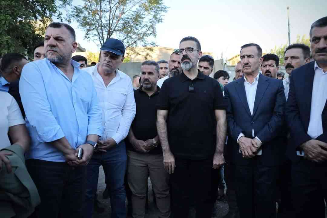 محافظ كركوك ريبوار طه مصطفى   يوجه بايصال الخدمات لاهالي صونه گولي في منطقة رحيماوه