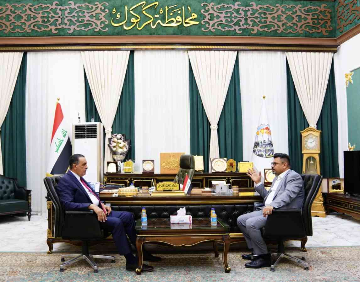 محافظ كركوك  .. والدكتور كيلان قادر ،   يبحثان جهود التعاون المشترك وضمان استحقاقات كركوك  .