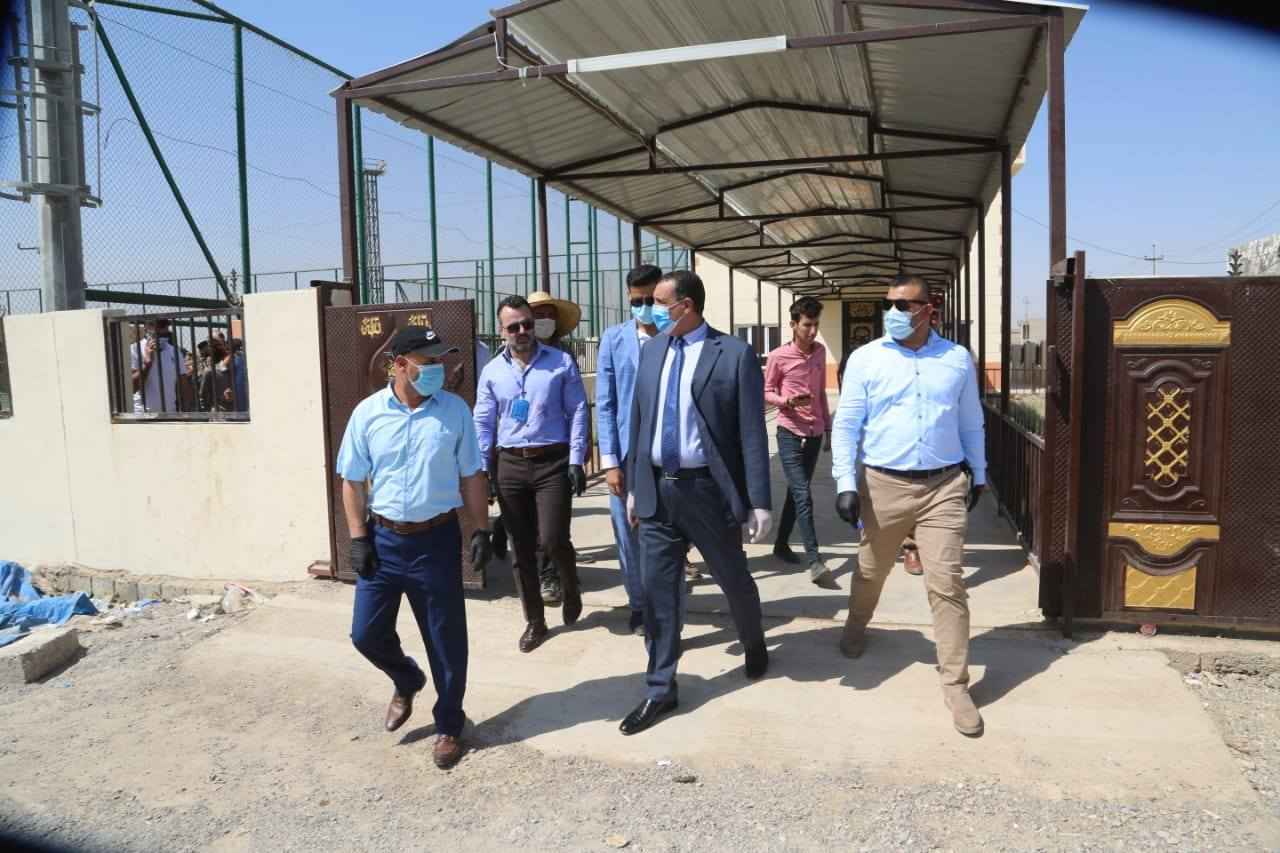 الجبوري  يتفقد المشاريع الخدمية في عموم ناحية الرياض 